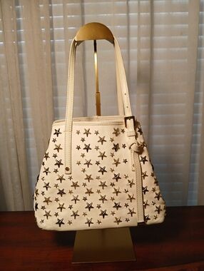 Jimmy Choo Sasha Star Studded Leather Tote